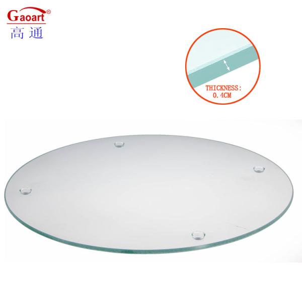 Customized Tempered Glass Cutting Board with Non-Slip Feet Perfect for Food Preparation