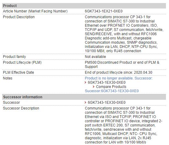 6GK7343-1EX21-0XE0 6GK7 343-1EX21-0XE0 Siemens Communications Processor