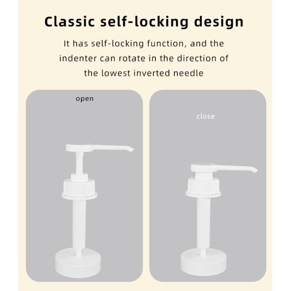 UKPACK'S UKR30 54-410 Plastic Sauce Dispenser Pump 10ml 15ml 20ml 25ml 30ml