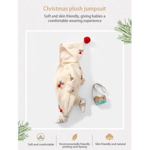 Kids clothing winter children clothes Christmas elk Christmas pajamas Jumpsuit