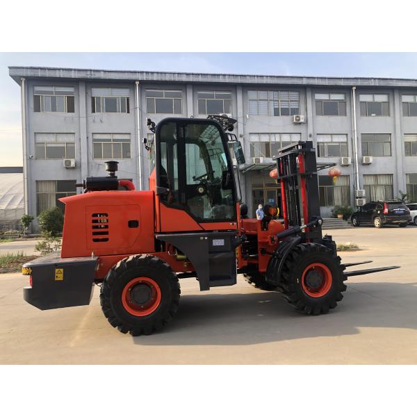 4X4 Off Road Forklift Loader 3ton 4ton 5ton for Food Shop within 1CBM Bucket Capacity