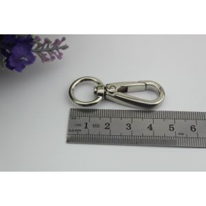 Bag accessories promotional item stock hanging gunmetal color 13 mm snap hook