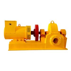 200kw Turgo Water Turbine With High Pressure Governor Butterfly Valve