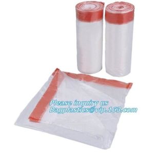 Drawstring Trash Bags On Roll Disposable Bag In Compostable, Eco-Friendly Roll