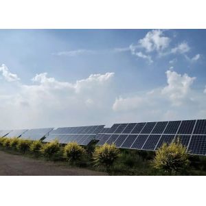 Galvanized Flat Horizontal Axis Solar Tracker Solar Tracking System