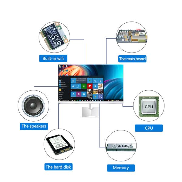 24" Business All-in-One PC Intel Core i3/i5/i7 Touch Screen SSD DDR4 RAM