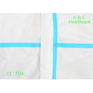 Antibacterial Disposable Plastic Gowns CPE Isolation Gown With Thumb Up