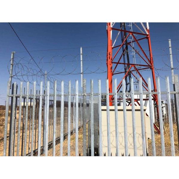 Buy Industrial 6ft Height Tower Fencing With Triangle Spear Top at wholesale prices