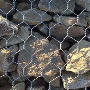 2 X 1 X 1m Hexagonal Woven 2.2mm 8x10cm Wire Mesh Gabion