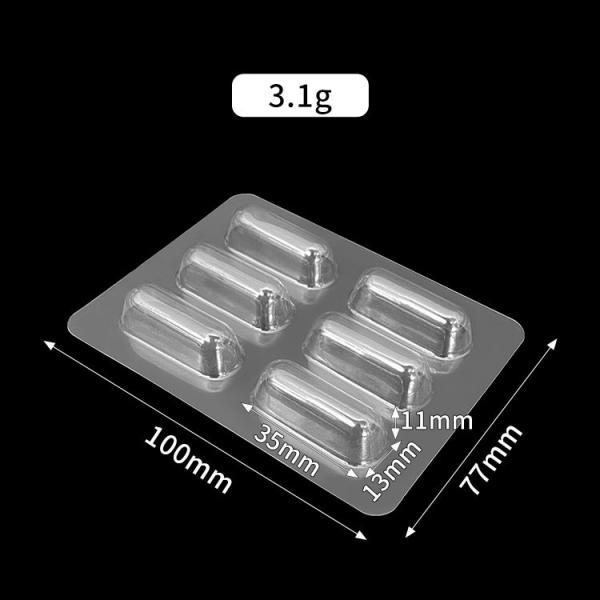 Transparent Pet Fishing Lure Clamshell Packaging With Card Insertion