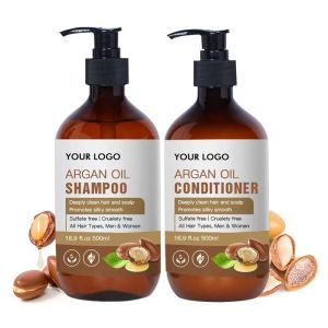 Sulfate Free Nourishing Hair Shampoo And Conditioner Organic Argan Oil