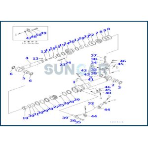 707-99-68780 7079968780 Arm Cylinder Service Kit For PC400LC-8 PC400-8