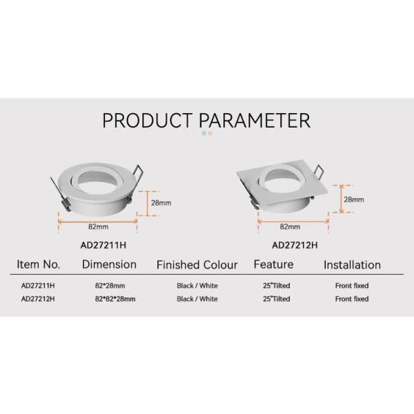 Ocean Round MR16 Downlight Housing IP20 Led Can Light Housing Recycled