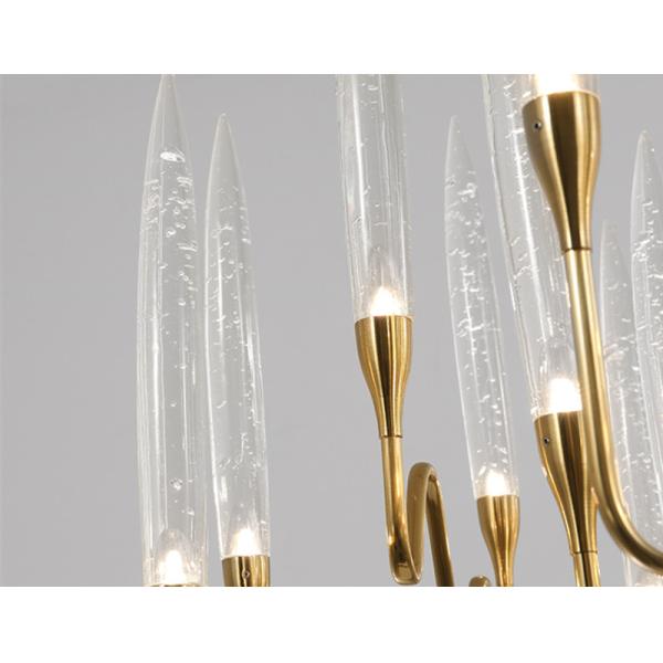 Luxury Crystal Chandelier Living Room Dining Bedroom Gold Silver Chandelier (WH-MI-414)