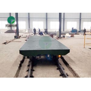 10-45 Ton Rail Guided Container Motorized Transfer Carts Trolley On Wheels