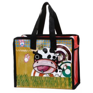 Bopp Reusable Non Woven Polypropylene Tote Bags Zip Shopping Bag Gravure