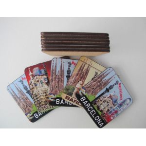 Popular Mdf cork coaster Customized size and printed logo for home