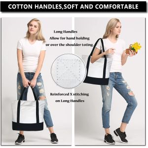 Stationery Storage Eco Canvas Bags Fine Printed Cotton Shopping Bags