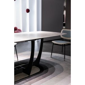 Custom Luxury Nordic Italian Dinning Room Furniture Modern Luxury Ceramic Marble
