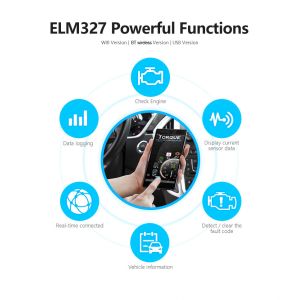 High accurace measurement Mini Elm327 Obd2ii Bluetooth Diagnostic Car EOBD