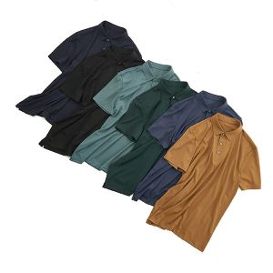 Custom Logo Printing 220 Gsm Polo T Shirts for Men Seamless Short Sleeve T-Shirt