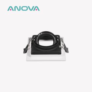 Anti-Glare GU10 MR16 Commercial Adjustable Recessed Spotlight Downlight Frame
