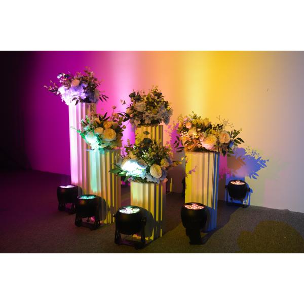 Waterproof RGBWA UV 6in1 Uplights Battery Wireless Par Light Stage Lighting 6*20W Battery Power Led Par Light