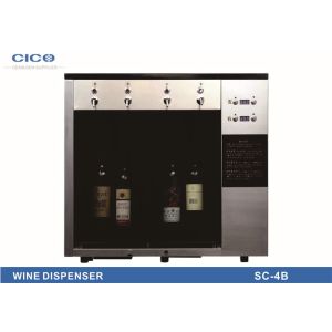 Quality Restaurant 4 Bottle Wine Dispenser Stainless Steel Spouts OEM Service for sale