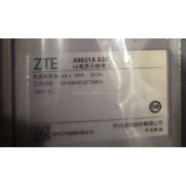 ZTE AAU A9611A S26 5G 2515MHz-2675MHz DC -48V 30A A9631A S26 A9611 S35 BS9900A VC9910A PC9910A A9603 S35 A9815 S26