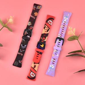 Sweat Proof 21mm Silicone Watch Band With Plastic Clasp