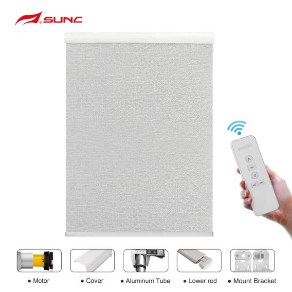 Buy Motorized Outdoor Roller Blinds Sunshade With Bottom Rail at wholesale prices