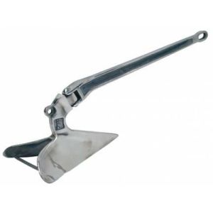 Stainless Steel Plough Anchor , Steel Plate Welded Delta Flipper Anchor