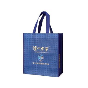 Quality High quality recycled handle Promotional Custom Logo Printed Non Woven Bag for sale