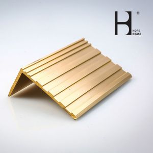 Solid Brass Extruding Profiles for Anti-slip Strip for Stairs Copper Non-slip