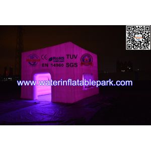 Attractive Rent Wedding Tent Lighting LED Structure / Inflatable Cube Tent