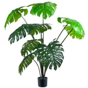 Artificial green monstera home deco hotel office potted tree
