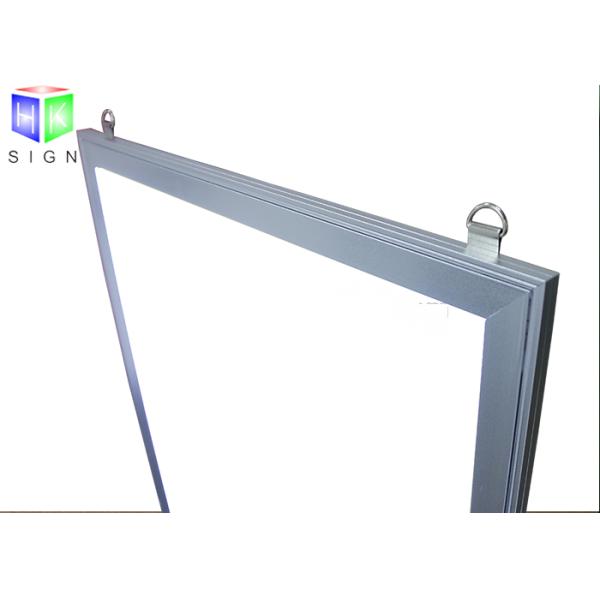 Front Load Easy Open Led Snap Frame Light Box 24 X 36 Inches Silver Metal Frame