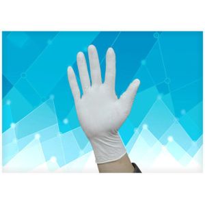 White Color Disposable Sterile Gloves Multi Size Anti Puncture Reduce Hand