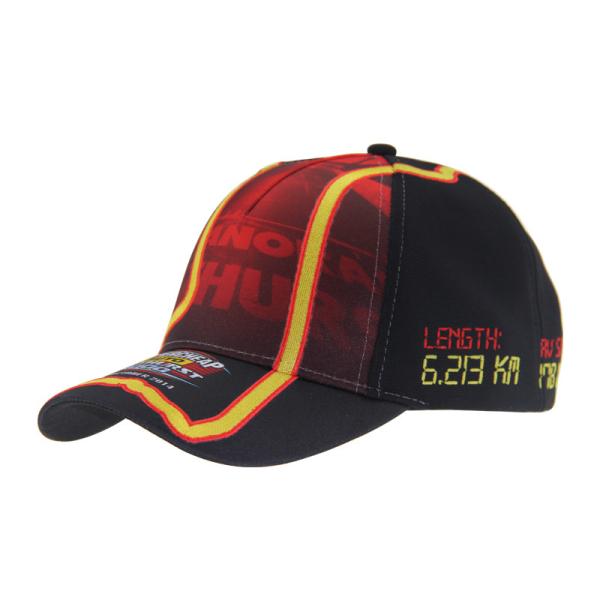 Buy Breathable 100% Polyester Baseball Caps With Flat Embroidery Logo at wholesale prices