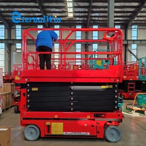 Safe Emergency Stop Button Electric Lifting Platform with PLC Control System and