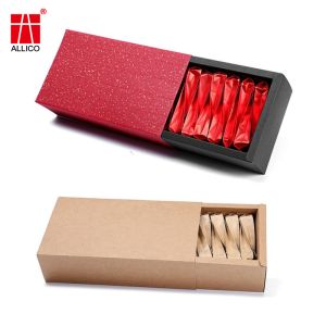 Recycled Materials Foldable Sliding Drawer Packaging Gift Box Printed Cardboard