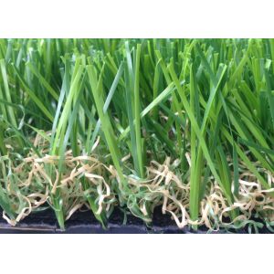 Kids Playground Artificial Grass For Landscaping , Green Fake Grass Carpet