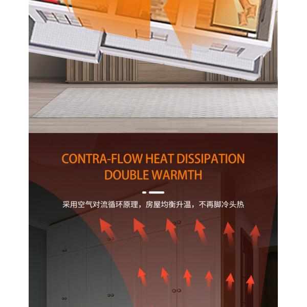 Carbon Fiber Electric Room Heater with Over Protection and Adjustable Thermostat
