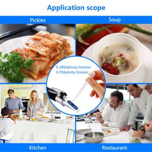 Handheld Optical Portable Salinity Refractometer For Salt Concentration