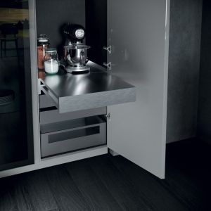 Modern Waterproof Melamine Kitchen Cabinets Complete Sets For Townhouse