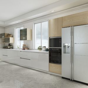 Furniture Flat Pack Kitchen Cabinet Designs White Gloss Kitchen Set