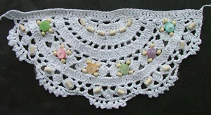 vintage crochet cup mats round motif doilies Crochet Applique headband flowers boutique