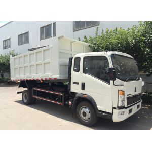 White Tipper Dump Truck , Howo Tipper Truck Right Hand Drive