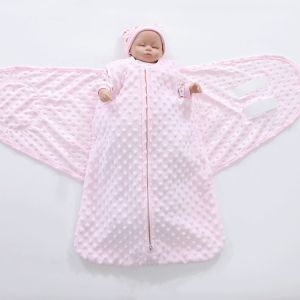 Polyester Bubble Swaddle Wearable Blanket Newborn Sleepsack Swaddle Blanket