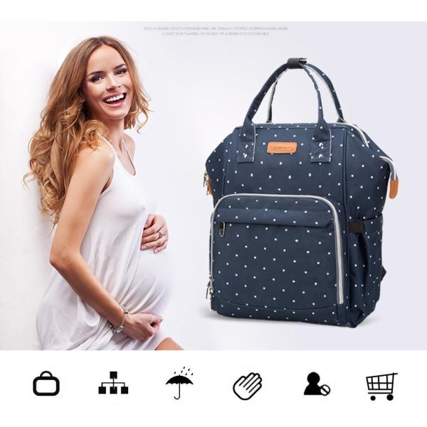 Factory Hot Sell Diaper Bag Large Capacity Mommy Maternity Nappy Backpack with USB Stroller Hooks for Baby Car